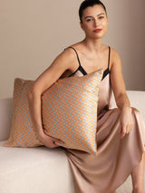 [Yellow Heart Geo] SilkSilky-UK Pillowcase 004