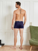 [Dark Blue] SilkSilky-UK Pure Silk Mens Underwear 002,