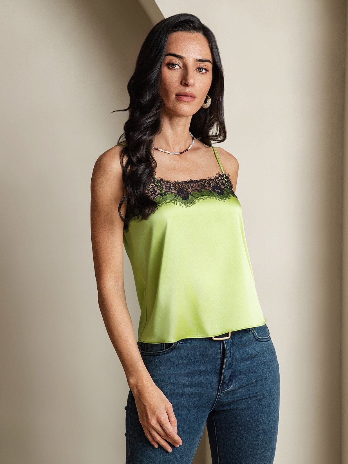 SilkSilky-UK 19Momme Silk Camisoles MintGreen 004