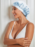 SilkSilky UK Pure Silk Sleep Cap LightBlue 005