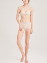 [Beige] SilkSilky-UK Silk Jersey Bra 004