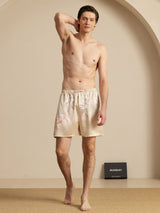 [Champagne] SilkSilky-UK Men's Sleep Shorts 007