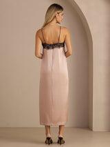 [Tuscany] SilkSilky-UK Spaghetti Strap Square Neck Dress 002