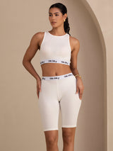 [White] SilkSilky-UK Womens Shorts 003