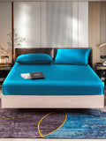 SilkSilky UK 22Momme Pure Silk Bedding Set Teal 001