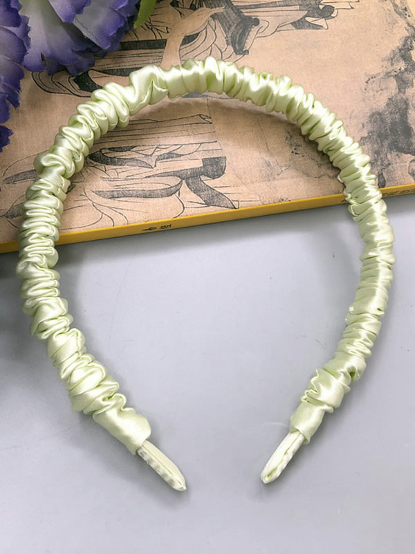 [Light Green] SilkSilky-UK 19Momme Pure Silk Scrunchie 003