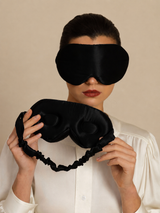 [Black] SilkSilky-UK Sleep Mask 001