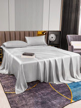 [Silver] SilkSilky-UK 22Momme Pure Silk Bedding Set 005,
