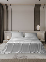 [Silver] SilkSilky-UK 19Momme Bed Linen Set 001