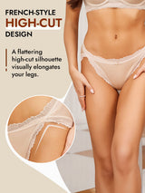 [Beige] SilkSilky-UK 100% Silk Jersey Panty 006