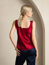 [Wine] SilkSilky-UK Sleeveless Camisole 002