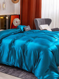 SilkSilky-UK 19Momme Pure Silk Duvet Cover Teal 004