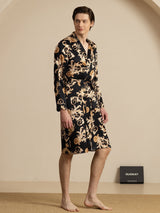 [Black Dragon] SilkSilky-UK Long Sleeve Mens Robe 004