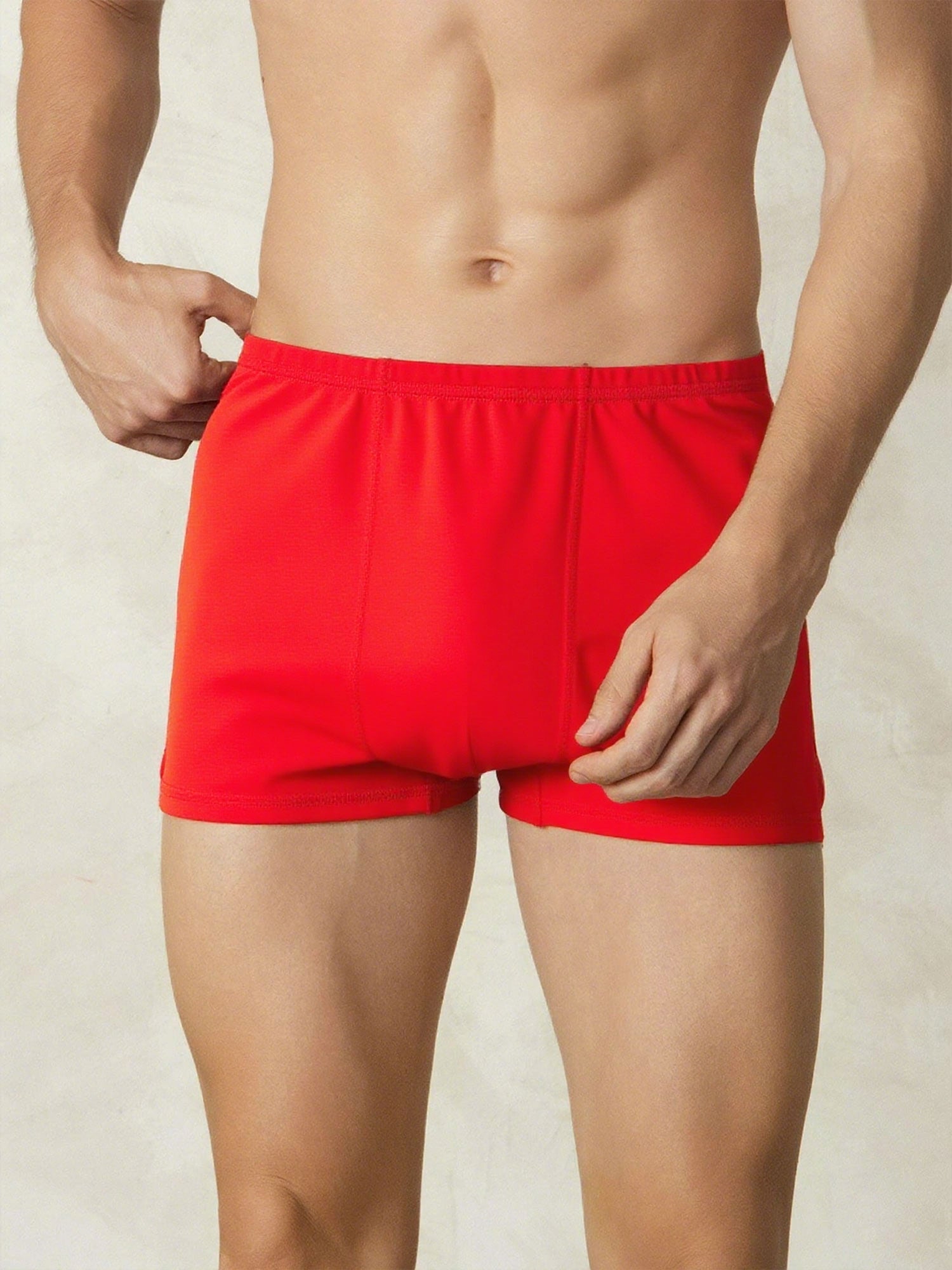 [Red] SilkSilky-UK Silk Knitted Mens Underwear 002