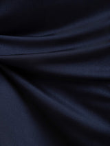 [Dark Blue] SilkSilky-UK Short Sleeve Round Neck Nightdress 005