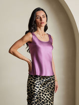 [Deep Purple] SilkSilky-UK Sleeveless Camisole 006