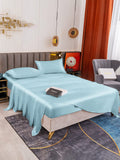 SilkSilky UK 19Momme Pure Silk Bedding Set LightBlue 004