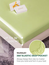 [Mint Green] SilkSilky-UK 19Momme Sheet 004