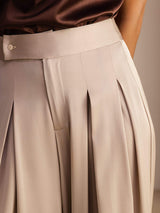 [Tan] SilkSilky-UK Women's Pants 004