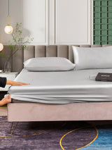 [Silver] SilkSilky-UK 25Momme Bed Linen Set 006
