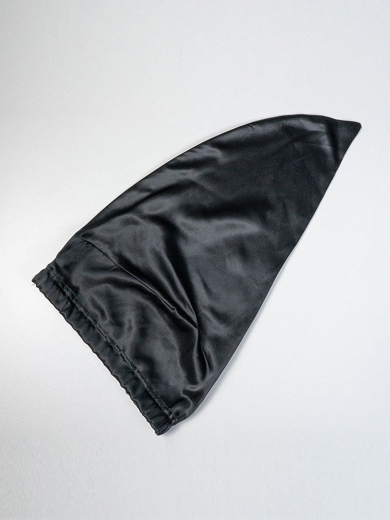 SilkSilky-UK Pure Silk Sleep Cap Black 005