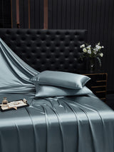 [Grayish Blue] SilkSilky-UK 22Momme Pure Silk Pillowcase 001