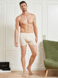 SilkSilky UK Silk Knitted Mens Underwear Beige 003