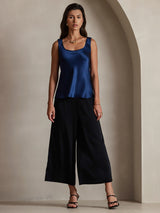 [Dark Blue] SilkSilky-UK Sleeveless Camisole 001
