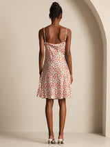 [Cherry] SilkSilky-UK Pure Silk V Neck Dress 002,