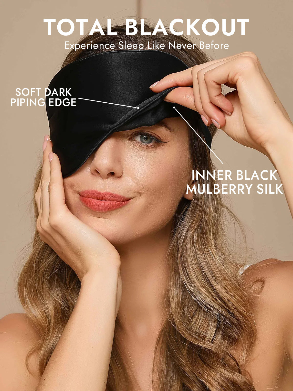 [Black] SilkSilky-UK Sleep Mask 002