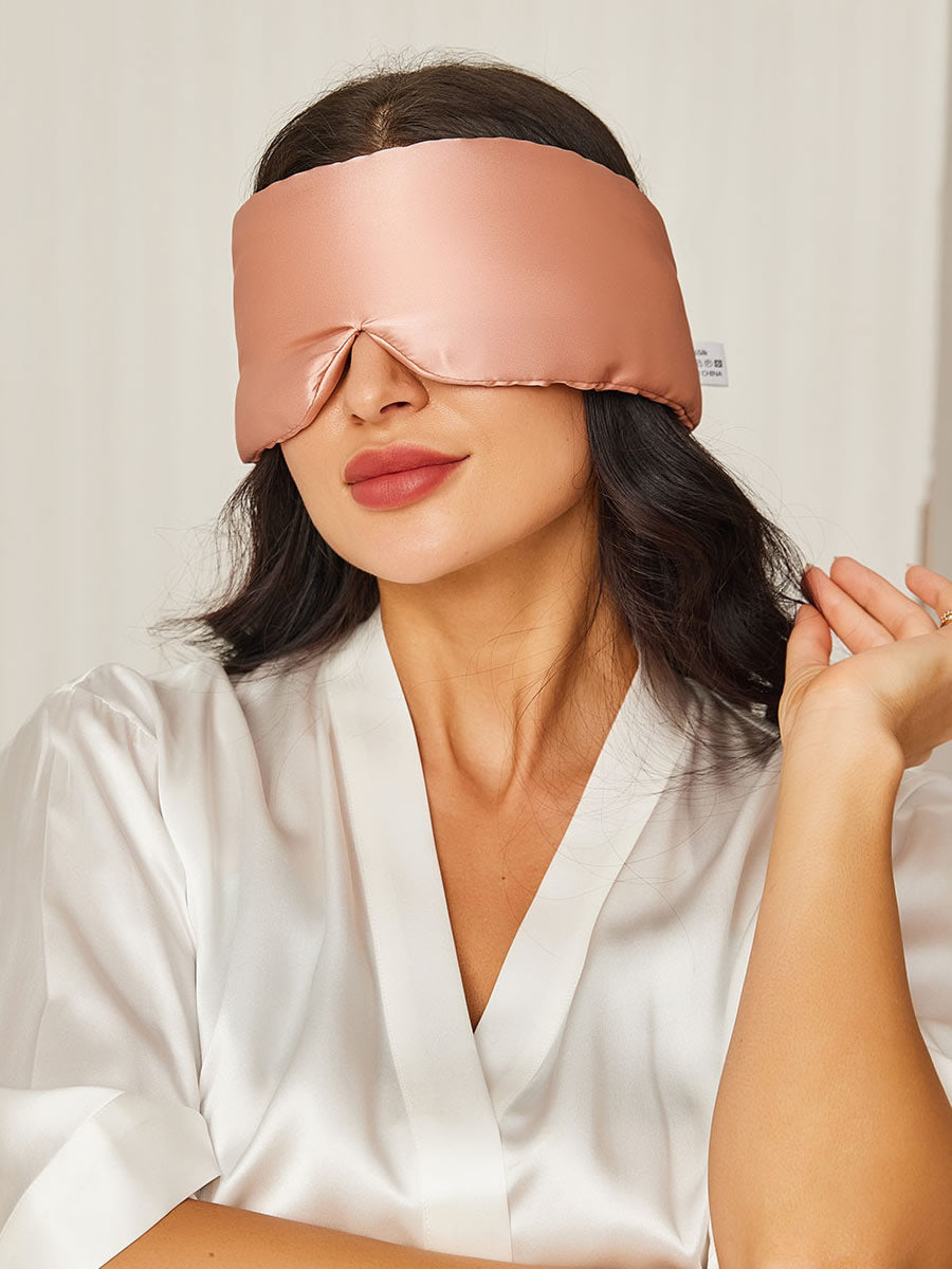 [Pink] SilkSilky-UK 19Momme Pure Silk Eye Mask 001