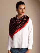 [Black Cherry] SilkSilky-UK Scarf 007