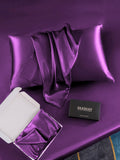 SilkSilky-UK 19Momme Pure Silk Pillowcase Purple 007