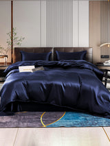 [Dark Blue] SilkSilky-UK 22Momme Bed Linen Set 001
