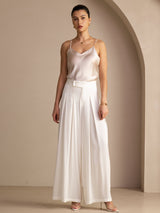 [White] SilkSilky-UK Women's Pants 006