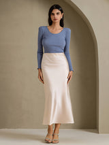 [Beige] SilkSilky-UK Skirt 006
