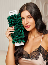 [Dark Green] SilkSilky-UK Scrunchie 002