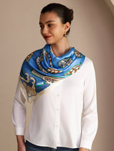 [Blue Fish] SilkSilky-UK Scarf 002