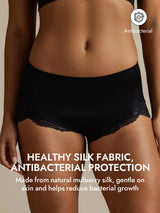 [Black] SilkSilky-UK Silk Knitted Panty 004