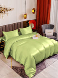 SilkSilky UK 19Momme Pure Silk Bedding Set MintGreen 005