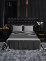[Dark Gray] SilkSilky-UK 19Momme Bed Linen Set 001