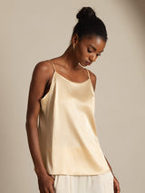 [Champagne] SilkSilky-UK Spaghetti Strap Camisole 003