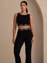 [Black] SilkSilky-UK Sleeveless Crew Neck Women's Outfit Sets 003