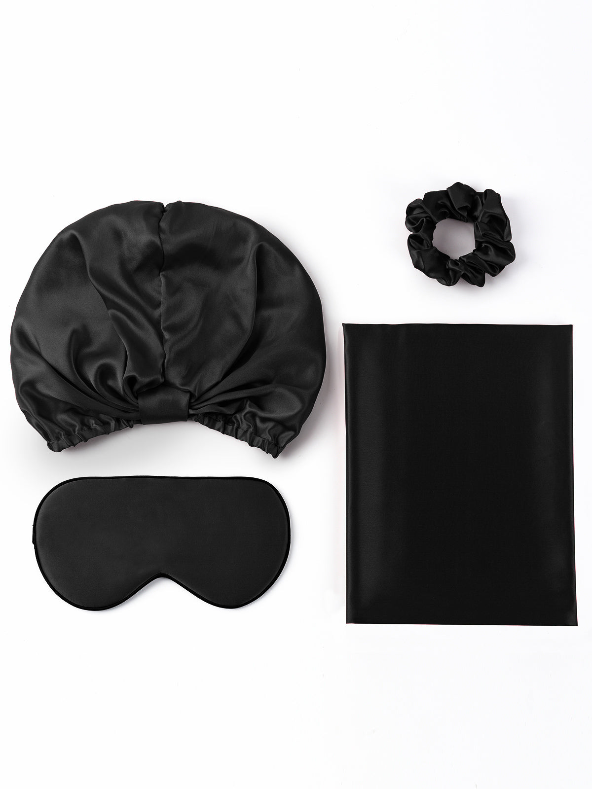 SilkSilky UK 19Momme Pure Silk Pillowcase Set Black 001