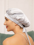 SilkSilky-UK Pure Silk Sleep Cap Silver 001