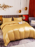 SilkSilky UK 19Momme Pure Silk Bedding Set Champagne 001