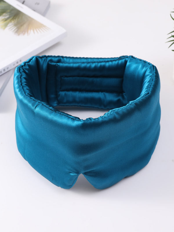 SilkSilky UK 19Momme Pure Silk Eye Mask Teal 005