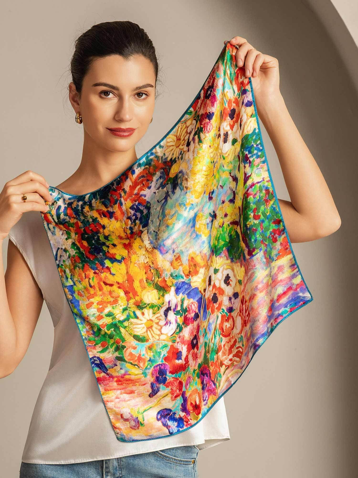 [P096] SilkSilky-UK Pure Silk Scarf 002