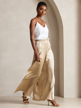 [White] SilkSilky-UK Spaghetti Strap V Neck Camisole 003
