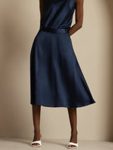 [Dark Blue] SilkSilky-UK Skirt 003